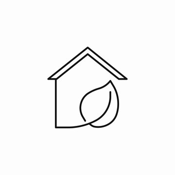 eco friendly house icon sign vector