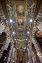 Naklejka premium Ceiling frescoes of Basilica of SantAndrea della Valle - Rome, Italy