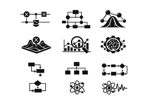 Generation diagram equally detailed workflow image vector icon simple design ai symbol
