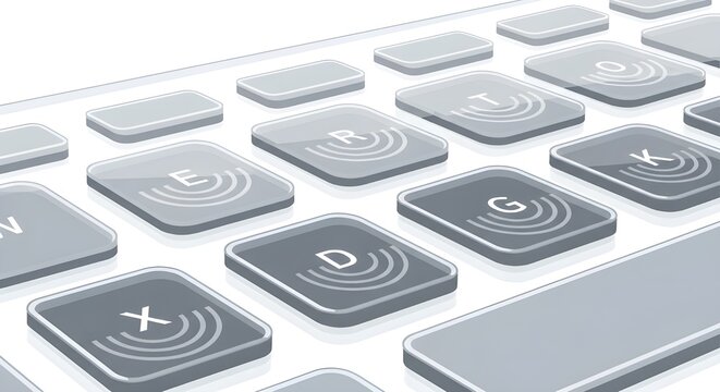 Modern wireless charging pad set with multiple devices on sleek white surface for tech lifestyle