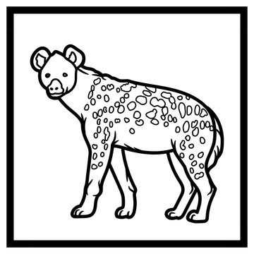 Illustration of a hyena 