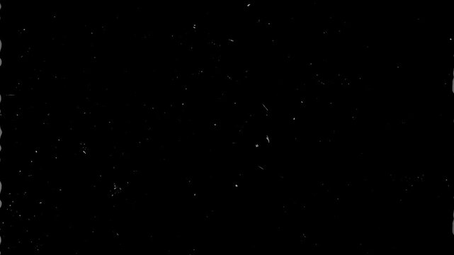 Old film dust analog video overlay for visual effects