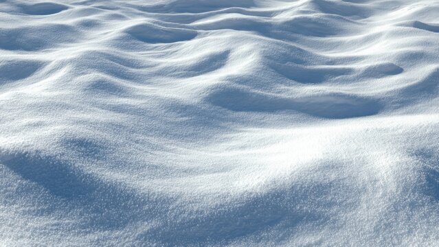 Snowdrifts with Soft Light and Shadows