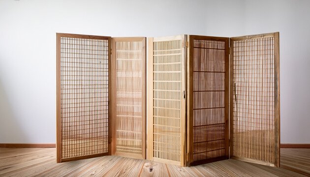 partition wood japan fold panel in room divider white wall room