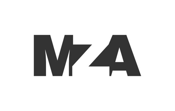 MZA logo design. Initial letter M Z A bold font style for tech startups, consulting, corporate branding. Creative company name, headlines typography identity, trendy logotype.