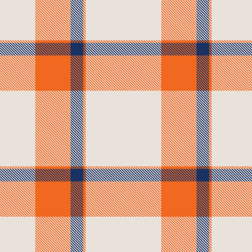 Tartan seamless vector pattern shows intersecting stripes and classic check layering for traditional apparel, home decor, and seasonal visuals.
