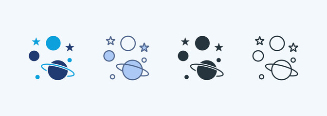 Cosmology Multiple Style Icon Collection © sugimanpenghulu