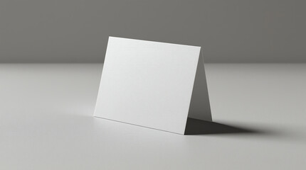 Naklejka premium Blank greeting card or brochure mockup