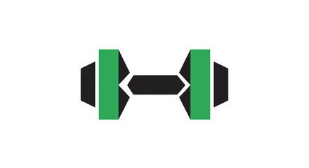 Fototapeta premium Modern Dumbbell Icon for Fitness and Strength Training.