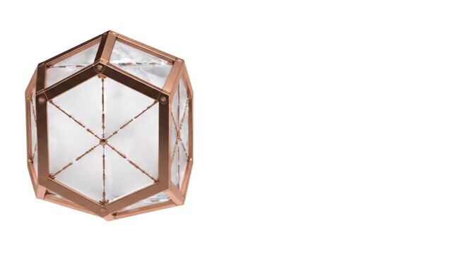 CHRISTMAS / Q4 - The Frosted Prism Hexagon 4K