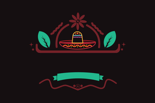 Vintage Cinco de Mayo background with decorative elements and copy space, perfect for festive promotions