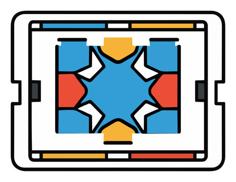 Vintage stereoscope viewer toy isolated on white. Generative AI