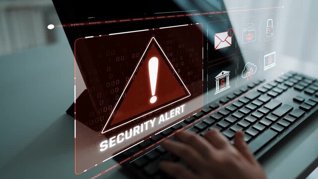 Cybersecurity threat focuses on cybersecurity, threat, and data breach with strong emphasis on system protection, data integrity, and security risks Marrow