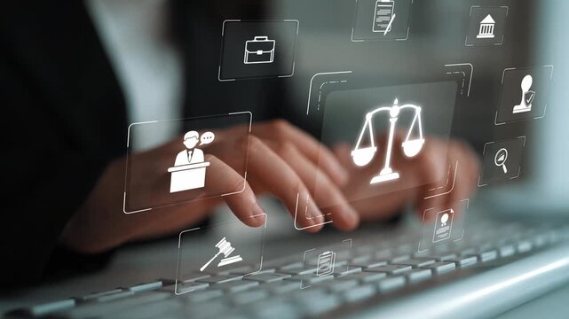 Legal compliance and governance concept showing justice scale, courthouse, contract, policy, agreement, rule, and protection of rights in legal or business environment Marrow
