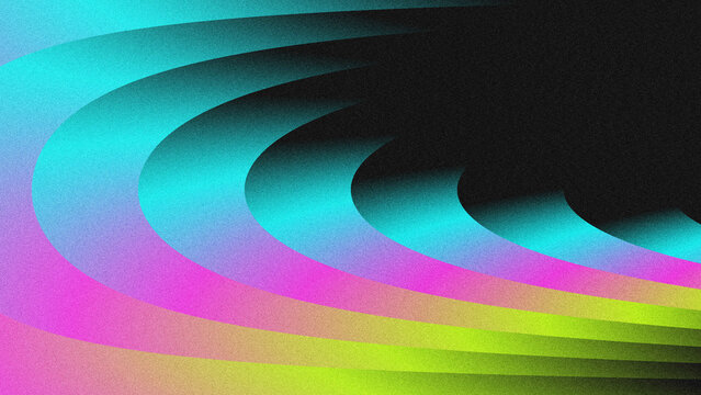Abstract wavy gradient background with grainy texture, featuring neon pink, ice cyan, and acid lime hues against black.