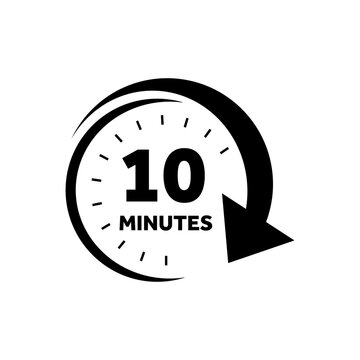 10 Minute Countdown Timer in Slow Motion &ndash; Professional Clean Clock Animation Loop for Focus, Productivity, and Time Management