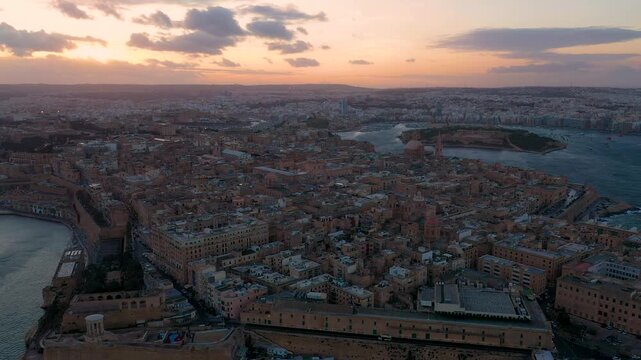 Aerial View of Valletta, Malta