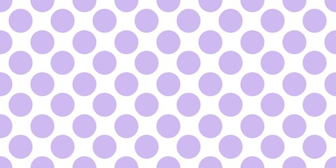Lavender purple and white polka dot pattern background. Soft violet dotted seamless texture for spring theme and stationery. © MDC