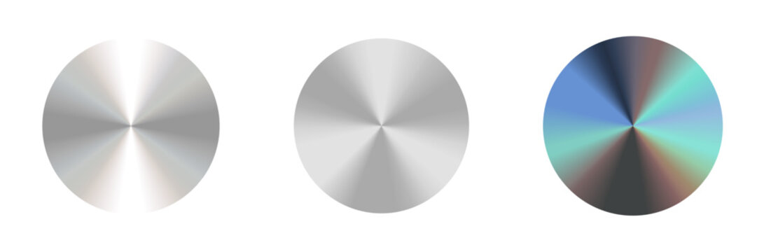Holographic metallic disc gradient set