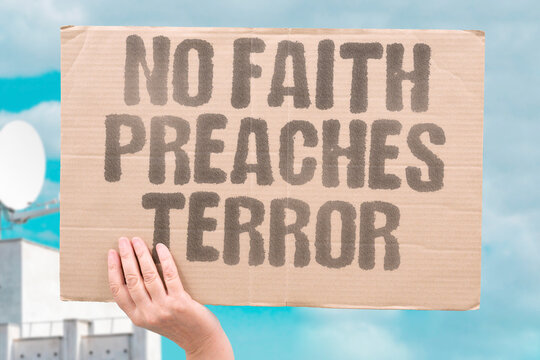"No Faith Preaches Terror" comparative religion research confirms terrorism contradicts core teachings of every major faith. TERROR. RELIGION. REAL. ISLAM. PEACE.