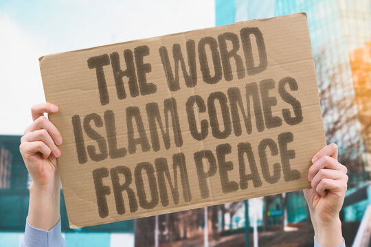 "The Word Islam Comes From Peace" Islamic etymology research confirms the name Islam directly derives from the Arabic root for peace. ISLAM. PEACE. REAL. FAITH. MEANING.