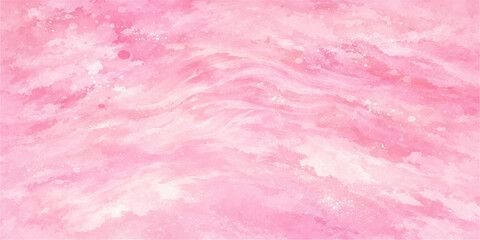 Fototapeta premium An abstract pink background features a textured grunge paint pattern with bubbles and red paper material, creating a vintage wallpaper design for a Valentine decoration
