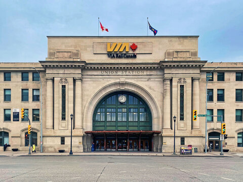 Der Bahnhof von Winnipeg