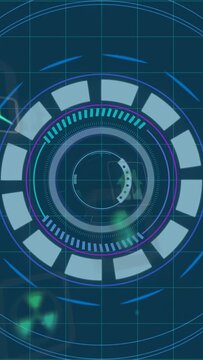 Vertical video: On pulse central HUD rotating rings, icons orbiting, showing CO2 energy progress