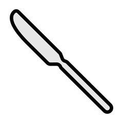 Fototapeta premium Butter Knife Vector Filled Icon Design