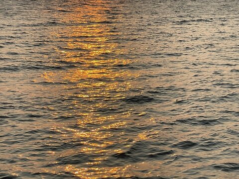 Sea surface with sunlight sparkle. Abstract blue sea water background, nature background concept.
Water surface texture. Sun glare on the sea surface. Selective focus.