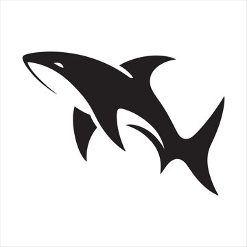 ocean animal vector silhouette outline logo design concept illustration idea
