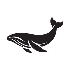 ocean animal vector silhouette outline logo design concept illustration idea © Masuma