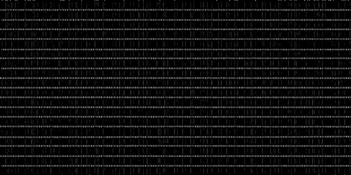 A dense matrix of white lines on a black background resembling digital code