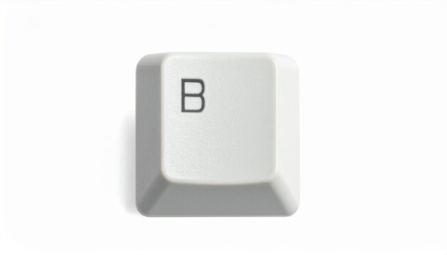 Keyboard key isolated on transparent