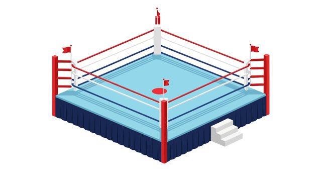Boxing Ring Illustration Sport.