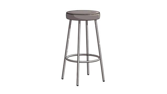 Modern Metal Bar Stool.