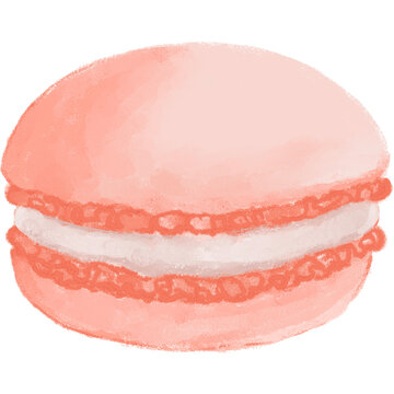 pink macaron illustration