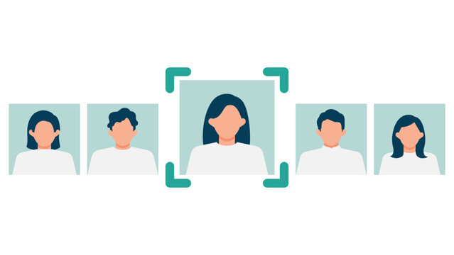 AI powered CRM target customer selection and lead segmentation, professional business team analyzing data for effective marketing campaign and personalized customer relationship management