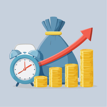 Financial growth with time and investment
