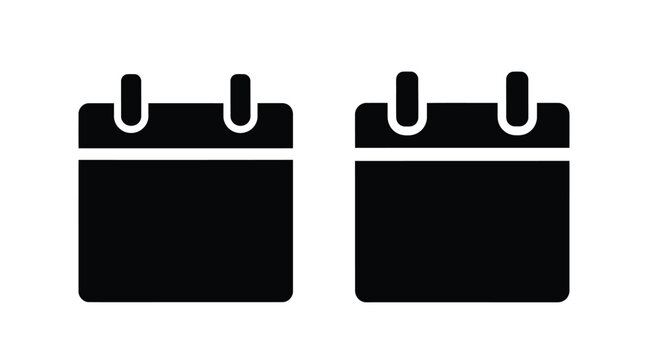 Two black file folders with label tabs side by side