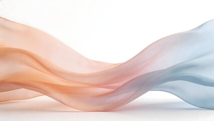 Fototapeta premium Flowing fabric in soft pastel colors