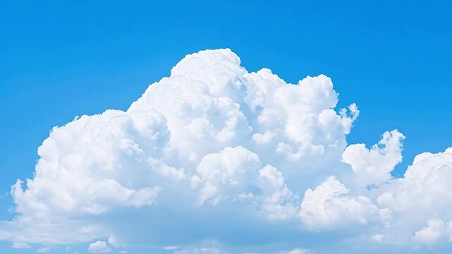 White cloud in blue sky