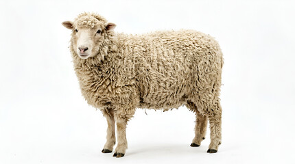 Fototapeta premium Sheep Curled Sleeping Pose