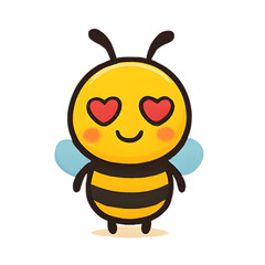 Obraz premium Kawaii Baby Bee Cute Cartoon Vector Illustration Adorable Mascot