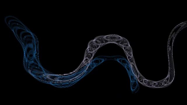 3d rendered illustration of a dna strand