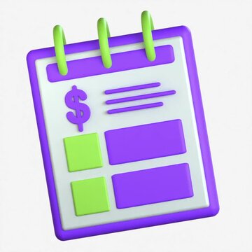 A digital clipboard with a dollar sign and checklist items representing online subscription plans and recurring billing