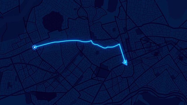City map Indianapolis City Road Map navigator line destination GPS Technology transportation, user interface, Location pointers sign, pin icon, navigation map search concept Map distance sign animated