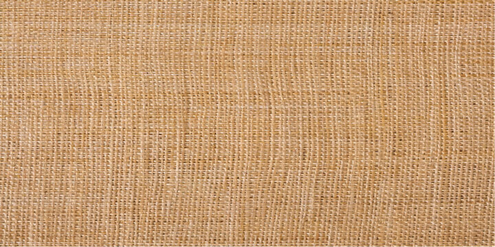 Natural linen and brown woven mat textile texture with a rough burlap fiber pattern and macro sackcloth material backdrop