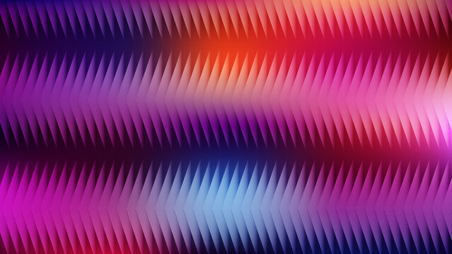 Abstract geometric arrow pattern with neon gradient colors, modern vibrant digital background design
