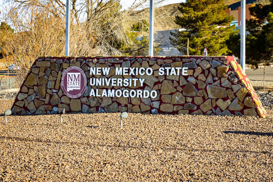 New Mexico State University Outdoor Sign in Alamogordo New Mexico